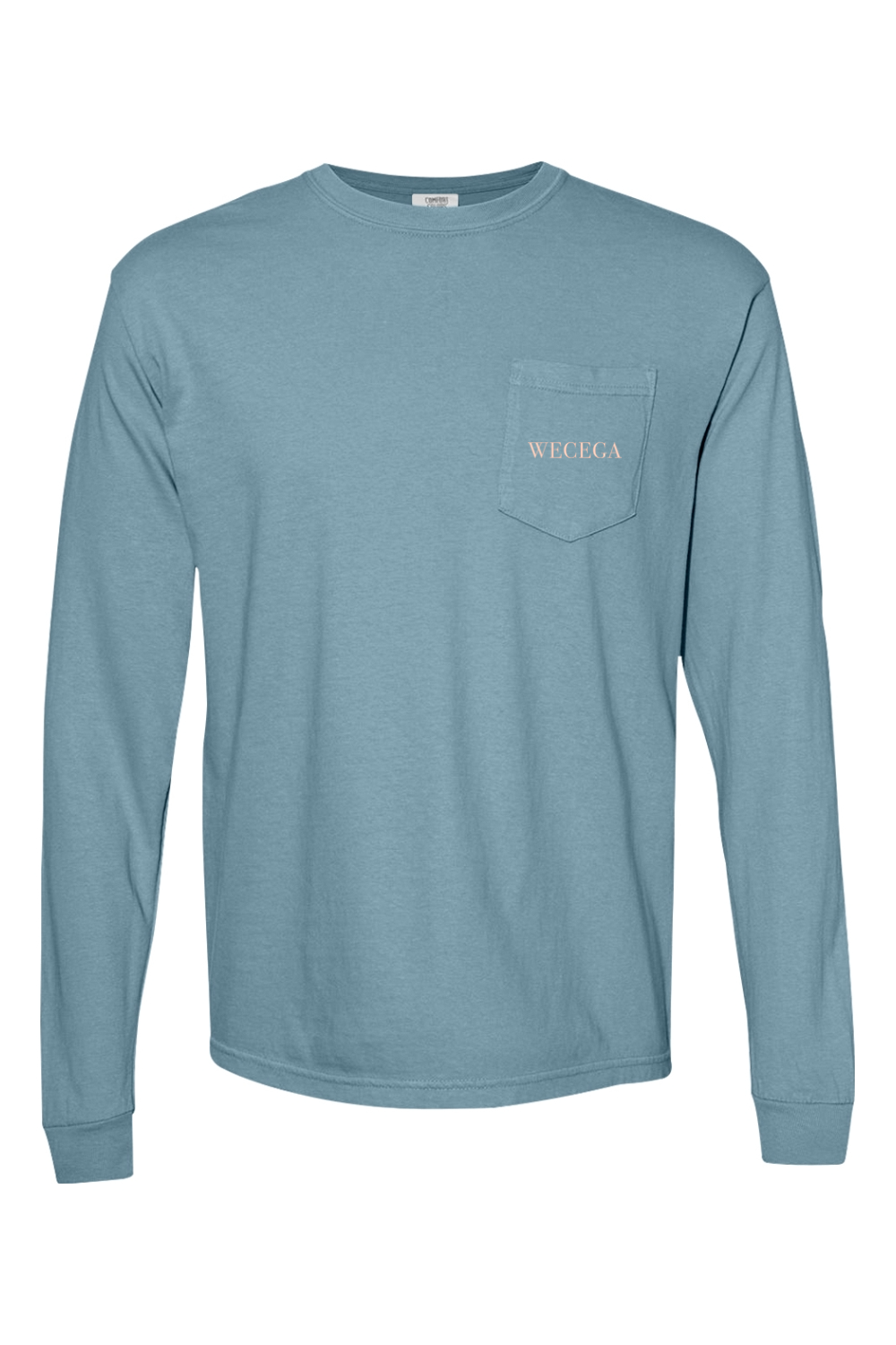 Great Blue Heron - Adult Comfort Colors Long Sleeve Pocket T-Shirt