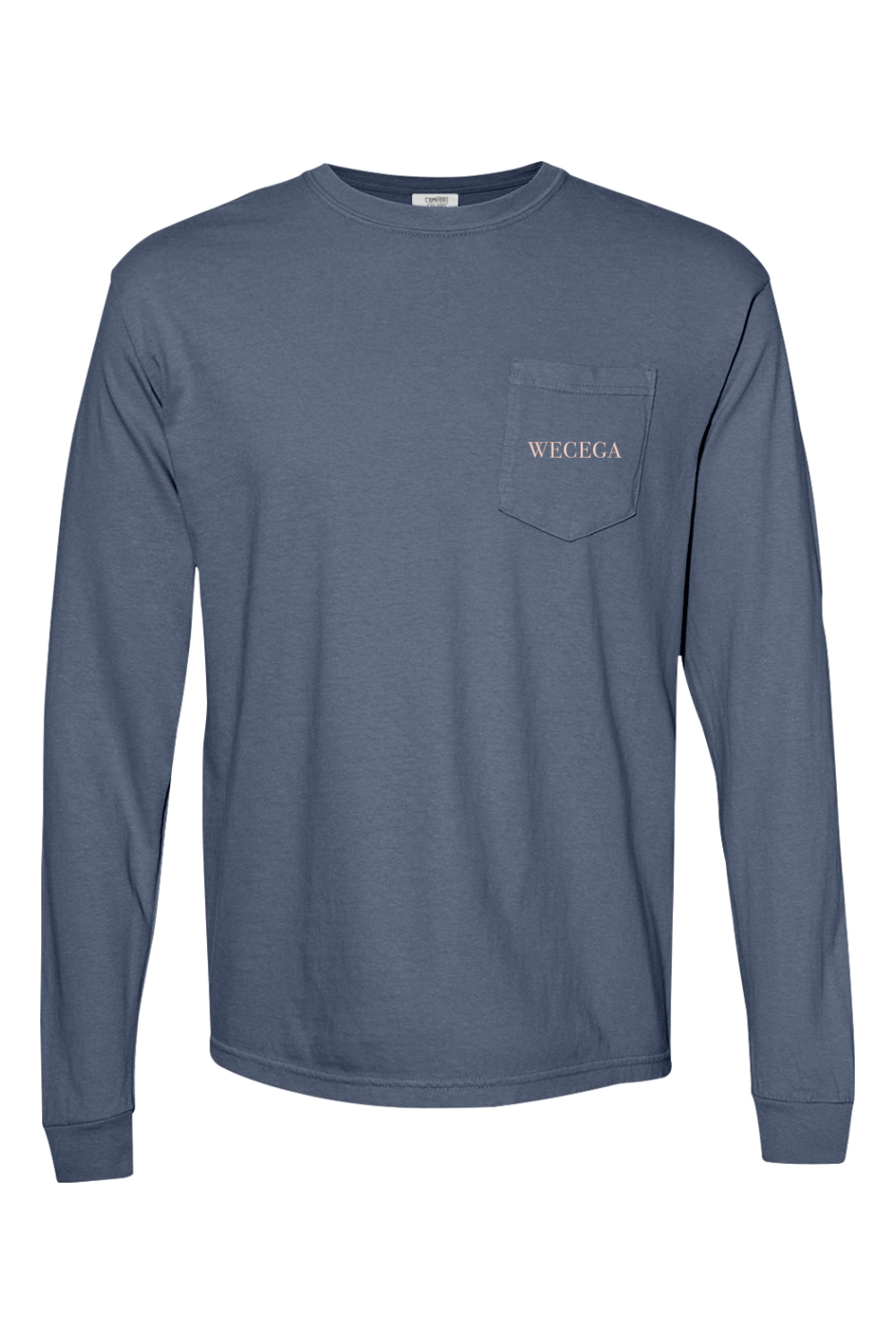 Great Blue Heron - Adult Comfort Colors Long Sleeve Pocket T-Shirt